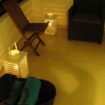 Candle lights for after-jacuzzi chill out