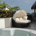 Enjoying the jacuzzi